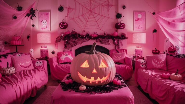 28 Pink Halloween Decor Ideas for a Spooky Yet Sweet Celebration