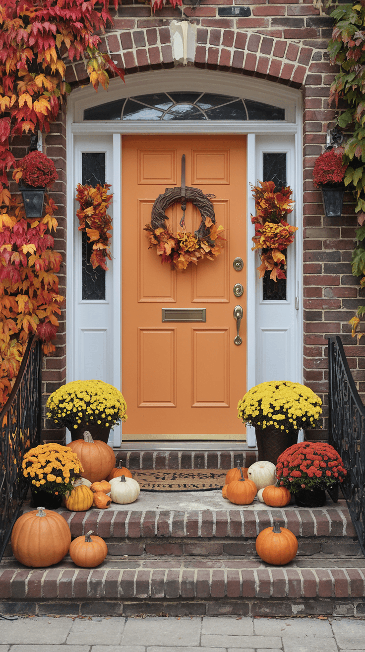 20 Front Door Fall Decor : Welcoming Autumn with Style and Warmth