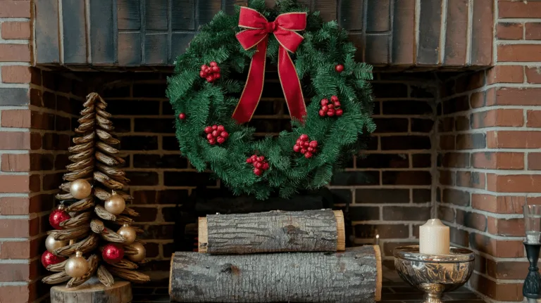 21 Fireplace Christmas decorations