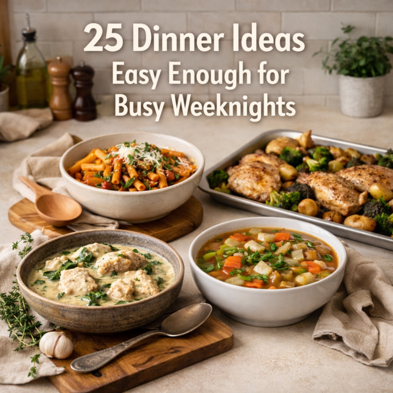 25 Dinner Ideas Easy Enough for Busy Weeknights